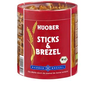 Huober Brezel Sticks & Brezel, 300 gr Dose