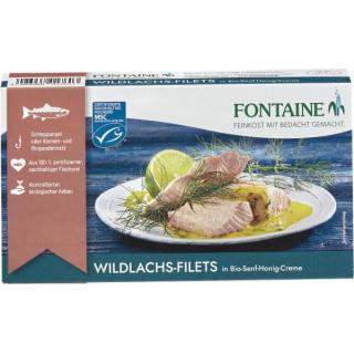 Wildlachs-Filet in Senf-Honig-Creme